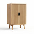 Armoire en bois de chêne avec portes à lamelles dimensions 80 x 40 x 100cm