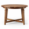 Table ronde en bois de pin massif dimensions 80 x 80 x 75cm pour salle à manger